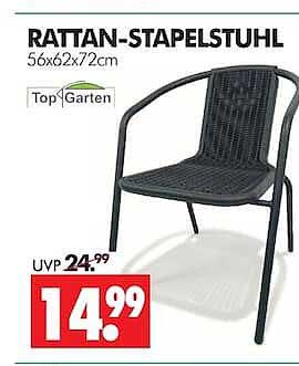 RATTAN-STAPELSTUHL 56x62x72cm