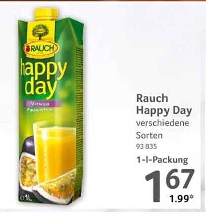 Rauch Happy Day verschiedene Sorten 93 835 1-l-Packung