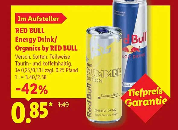 RED BULL Energy Drink / Organics by RED BULL