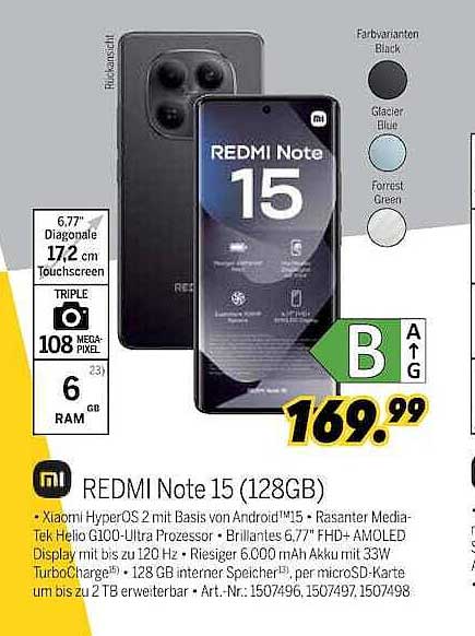 REDMI Note 15 (128GB)