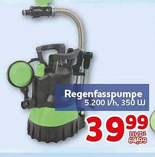 Regenfasspumpe