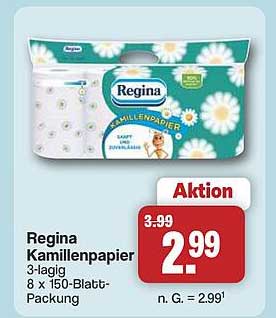 Regina Küchenpapier 3-lagig 8 x 150-Blatt-Packung
