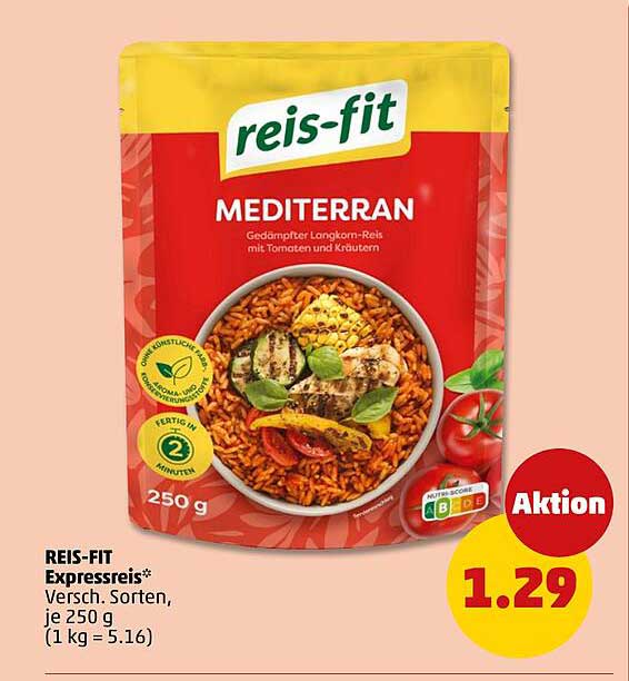 REIS-FIT Expressreis* Versch. Sorten, je 250 g (1 kg = 5.16)