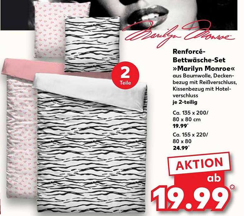 Renforcé-Bettwäsche-Set »Marilyn Monroe«