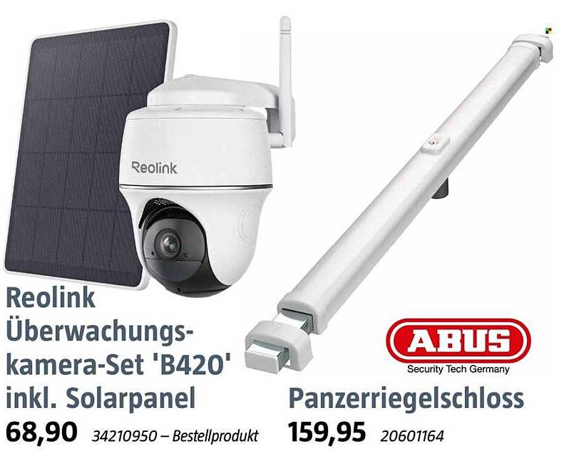 Reolink Überwachungskamera-Set 'B420' inkl. Solarpanel