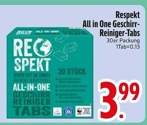 Respekt All in One Geschirr-Reiniger-Tabs