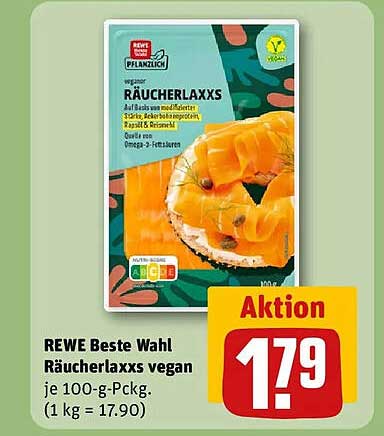 REWE Beste Wahl Räucherlaxxs vegan