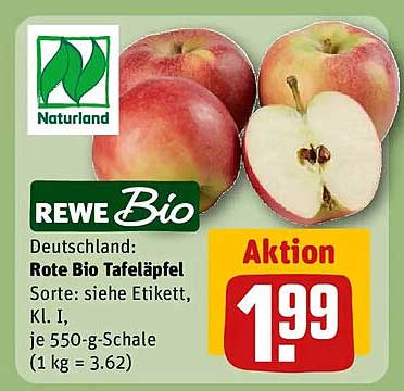 REWE Bio Rote Bio Tafeläpfel