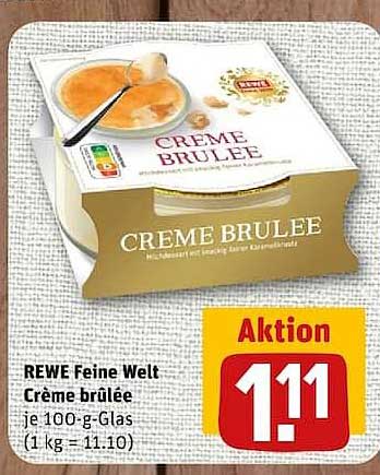 REWE Feine Welt Crème brûlée je 100-g-Glas