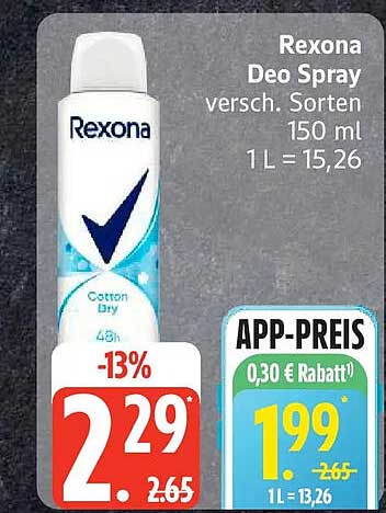 Rexona Deo Spray versch. Sorten 150 ml