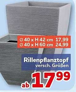 Rillenpflanztopf versc. Größen