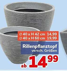 Rillenpflanztopf versch. Größen