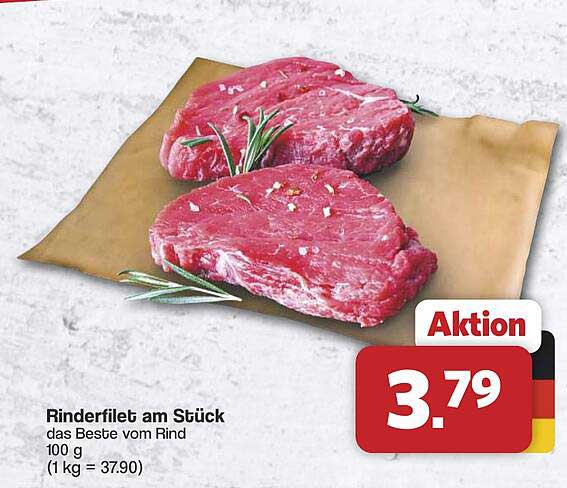 Rinderfilet am Stück