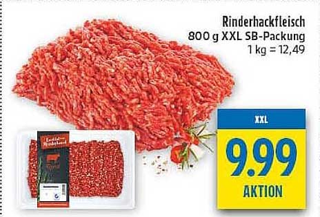 Rinderhackfleisch 800 g XXL SB-Packung