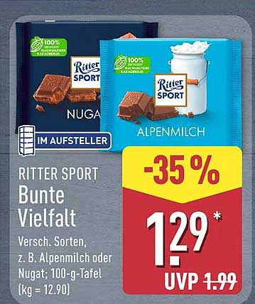 RITTER SPORT Bunte Vielfalt