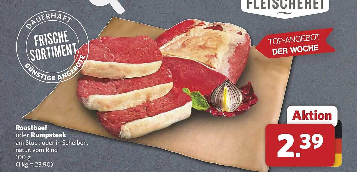 Roastbeef oder Rumpsteak