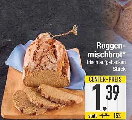 Roggen-mischbrot frisch aufgebacken Stück