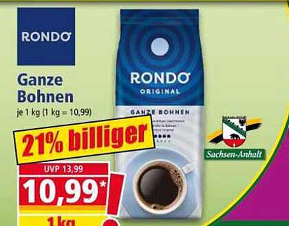 RONDO Original Ganze Bohnen