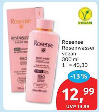 Rosense Rosenwasser vegan 300 ml