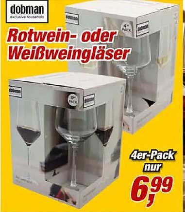 Rotwein- oder Weißweingläser
