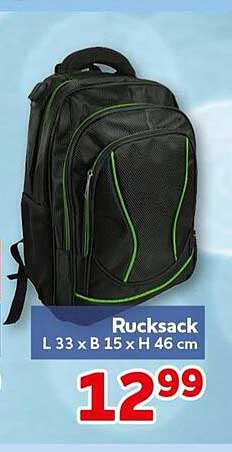 Rucksack L 33 x B 15 x H 46 cm