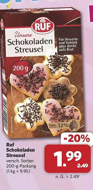 Ruf Schokoladen Streusel