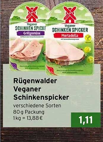 Rügenwalder Veganer Schinkenspicker