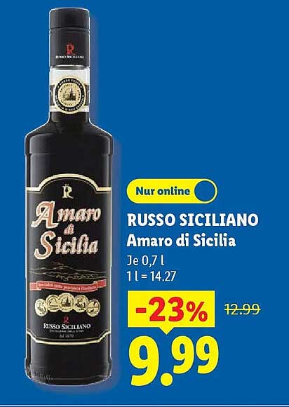 RUSSO SICILIANO Amaro di Sicilia