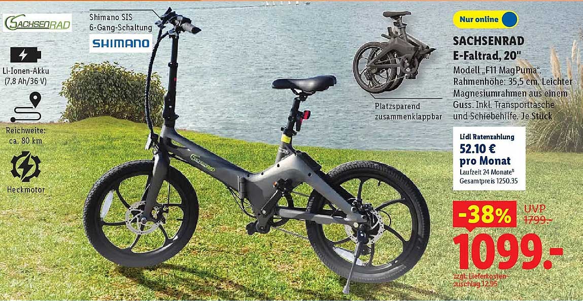 SACHSENRAD E-Faltrad, 20"
