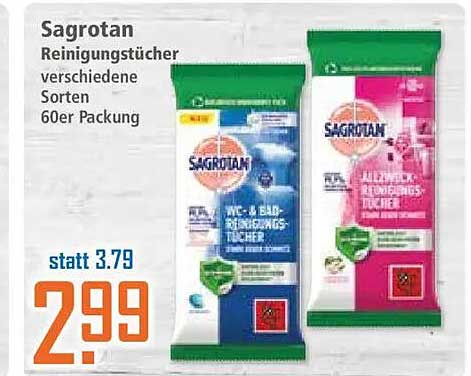 Sagrotan Reinigungstücher verschiedene Sorten 60er Packung
