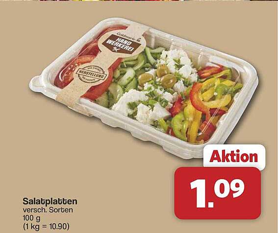 Salatplatten versch. Sorten