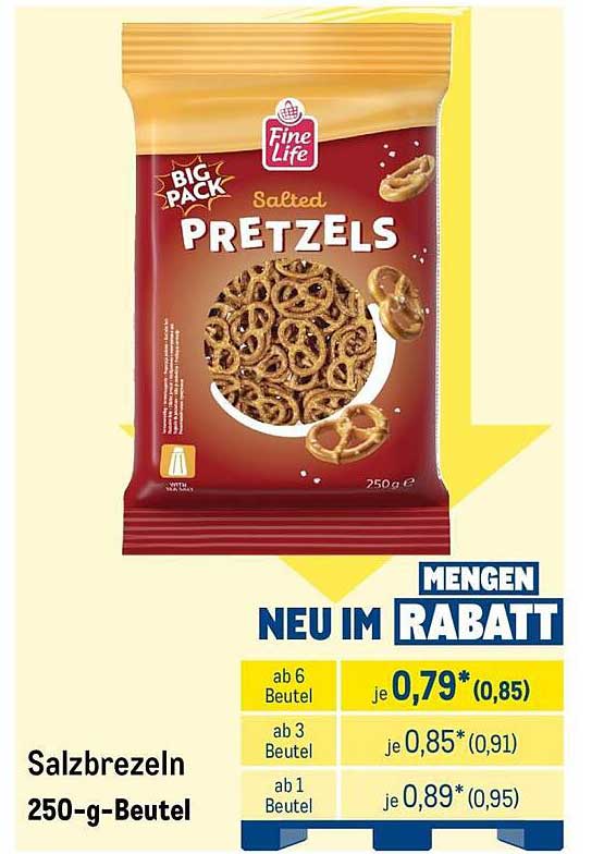 Salzbrezeln 250-g-Beutel