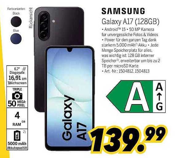 SAMSUNG Galaxy A17 (128GB)