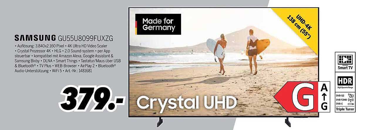 SAMSUNG GU55U8099FUXZG