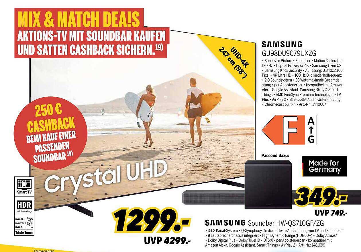 Samsung GU98DU9079UXZG Crystal UHD