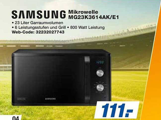 SAMSUNG Mikrowelle MG23K3614AK/E1