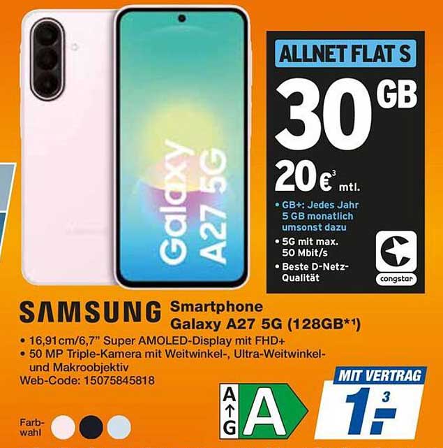 Samsung Smartphone Galaxy A27 5G (128GB*1)