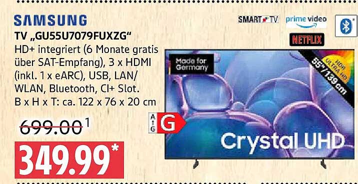 SAMSUNG TV „GU55U7079FUXZG“