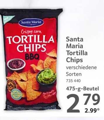 Santa Maria Tortilla Chips verschiedene Sorten 475-g-Beutel