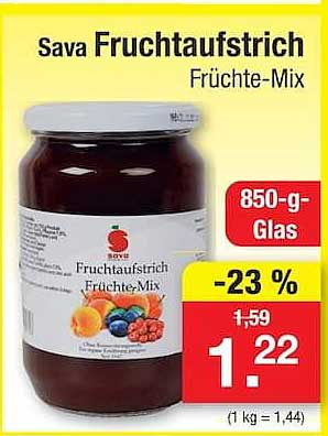 Sava Fruchtaufstrich Früchte-Mix