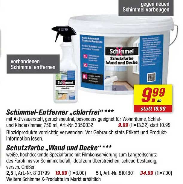 Schimmel-Entferner „chlorfrei“ ***