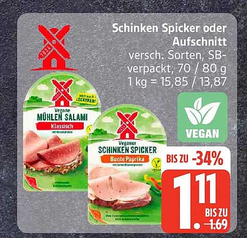 Schinken Spicker oder Aufschnitt