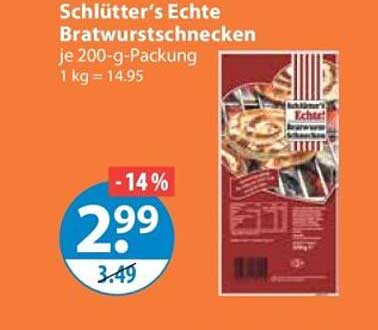 Schlütter’s Echte Bratwurstschnecken