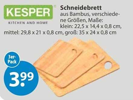 Schneidebrett aus Bambus, verschiedene Größen