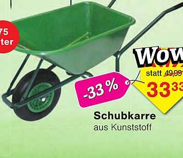 Schubkarre aus Kunststoff