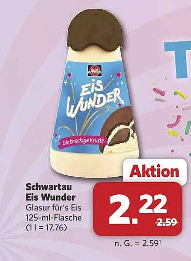 Schwartau Eis Wunder Glasur für’s Eis 125-ml-Flasche (1 l = 17.76)
