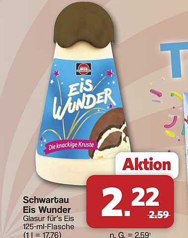 Schwartau Eis Wunder Glasur für's Eis 125-ml-Flasche