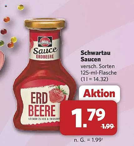 Schwartau Saucen versch. Sorten 125-ml-Flasche (1 l = 14,32)
