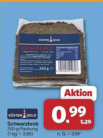 Schwarzbrot 250-g-Packung
