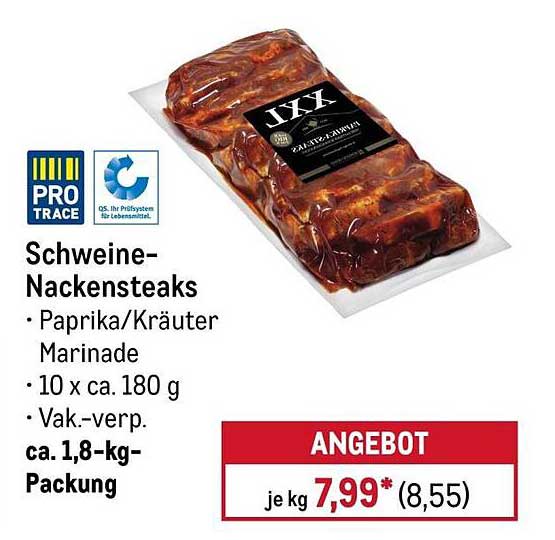 Schweine-Nackensteaks